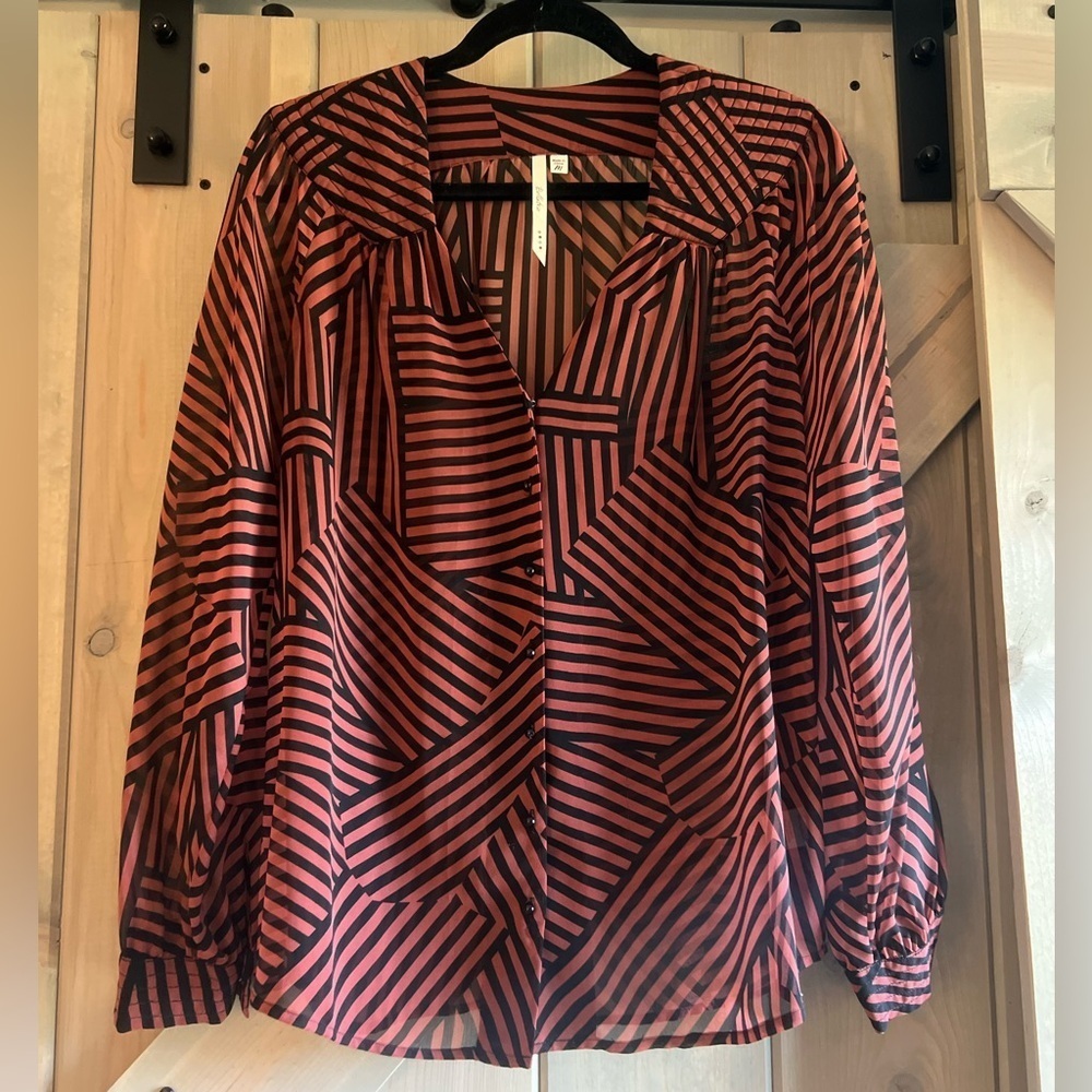 Bellatrix Padded Shoulder Blouse